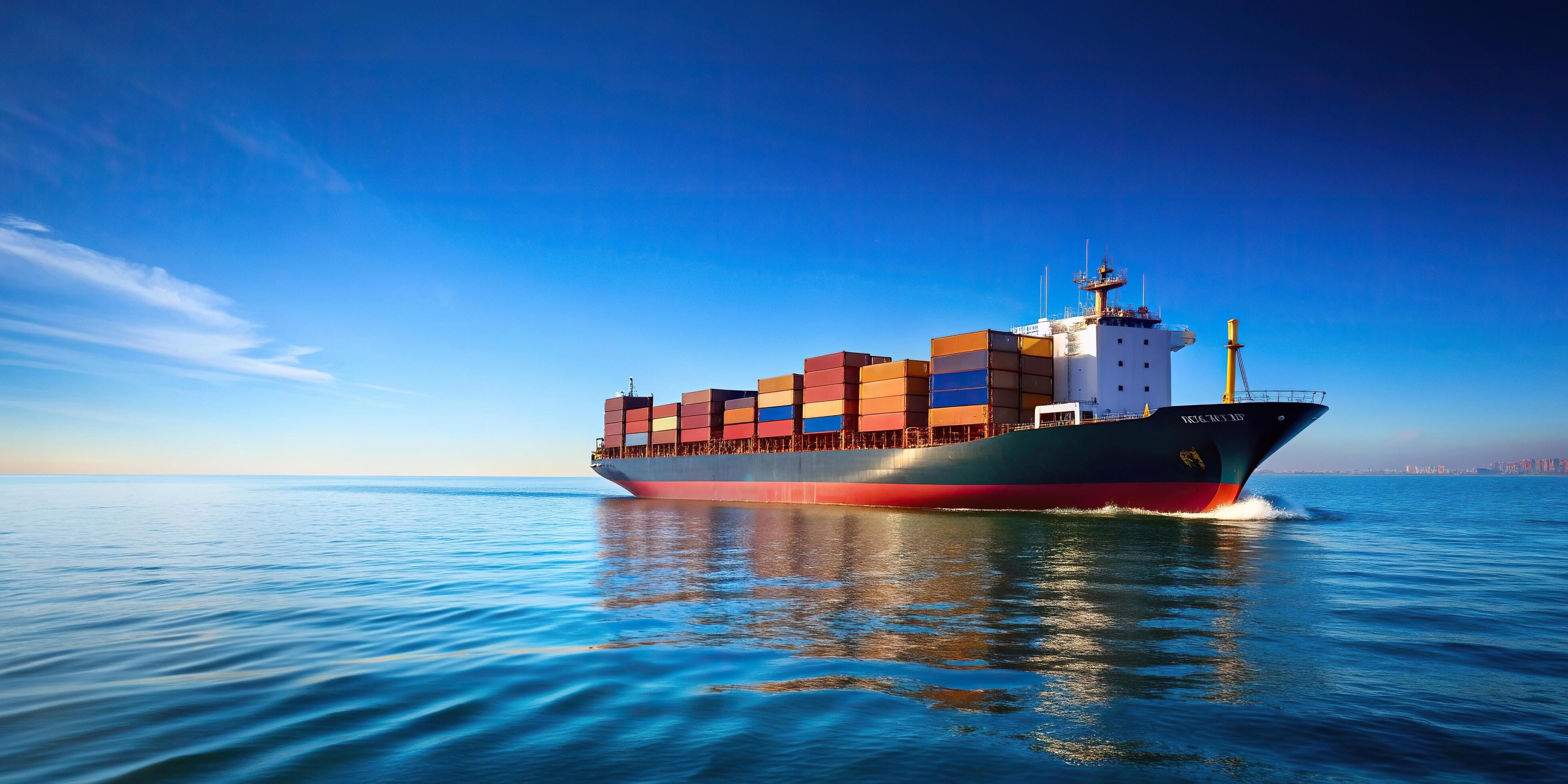 Ship at sea